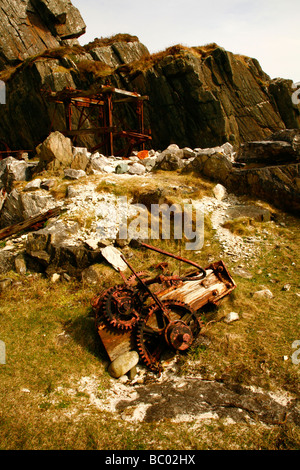 Die alten Marmor-Steinbruch auf der Isle of Iona, Inneren Hebriden, Isle of Mull, westlichen Schottland, England, UK. Stockfoto