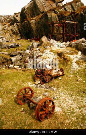 Die alten Marmor-Steinbruch auf der Isle of Iona, Inneren Hebriden, Isle of Mull, westlichen Schottland, England, UK. Stockfoto