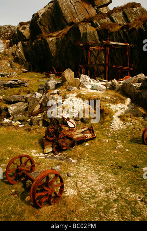 Die alten Marmor-Steinbruch auf der Isle of Iona, Inneren Hebriden, Isle of Mull, westlichen Schottland, England, UK. Stockfoto