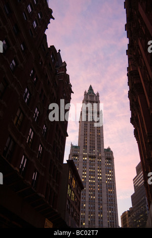 Woolworth Building in New York City, New York. Stockfoto