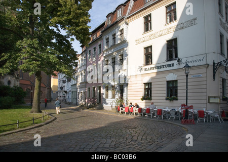 Nikolaikirchplatz, Nikolaiviertel, Berlin, Deutschland Stockfoto