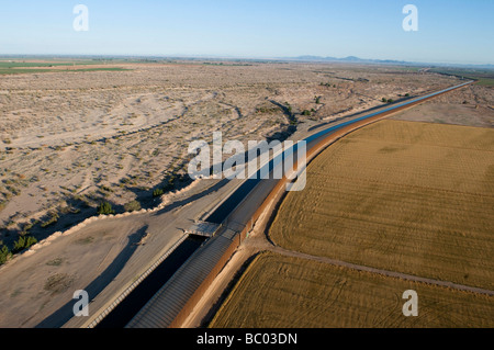 Aerial Grenzschutz an der U.S./Mexico Grenze. Stockfoto