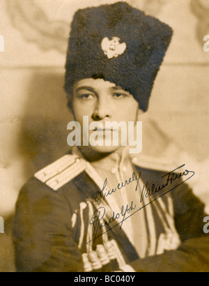 Rudolph Valentino (1895-1926), italienischer Schauspieler, c 1920. Artist: Unbekannt Stockfoto