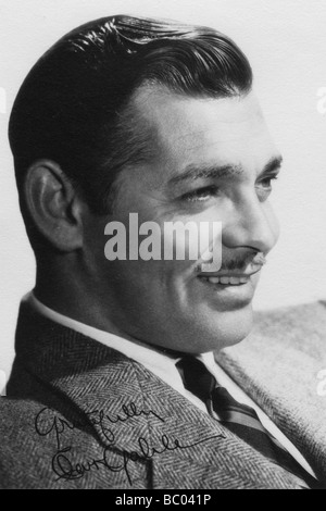 Clark Gable (1901-1960), US-amerikanischer Schauspieler, c 1930. Artist: Unbekannt Stockfoto