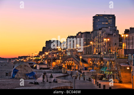 Brighton-Abend Stockfoto