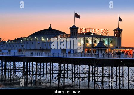 Brighton-Abend Stockfoto