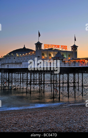 Brighton-Abend Stockfoto