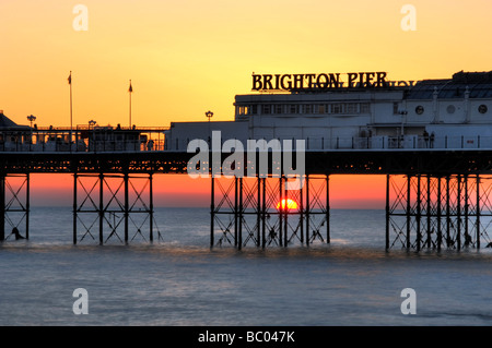 Brighton-Abend Stockfoto