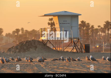 Huntington Beach Sunset Stockfoto