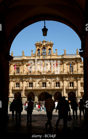 Plaza Mayor de Salamanca Castilla León España Plaza Mayor von Salamanca Castilla Leon Spanien Stockfoto