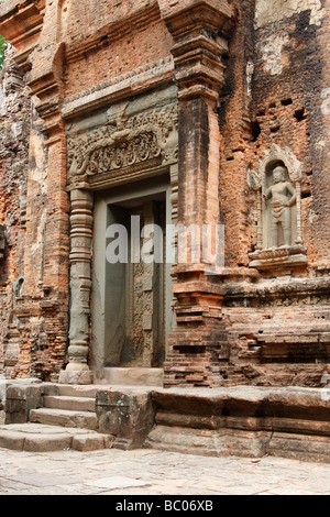 [Preah Ko] Tempelruinen, [Roluos Gruppe], Angkor, Kambodscha Stockfoto