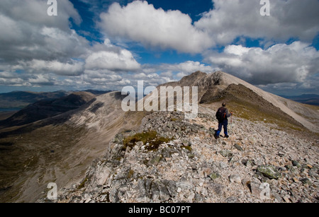 Ben Eighe, Torridon: Spidean Coire Nan Clach und Sgurr Ban Stockfoto