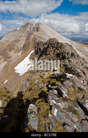 Ben Eighe, Torridon: Spidean Coire Nan Clach und Sgurr Ban Stockfoto