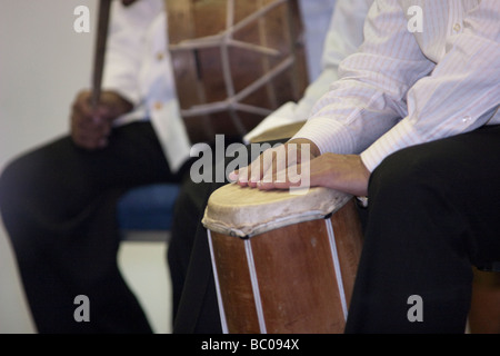 Folk-Musiker bei einem ULACIT folkloristische treffen Panama City Republik von Panama Mittelamerika Stockfoto