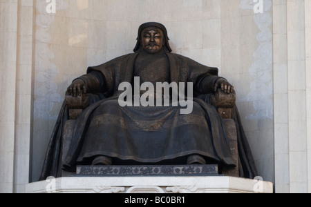 Ulaanbaatar Mongolia Statue des Dschingis Khan Stockfoto