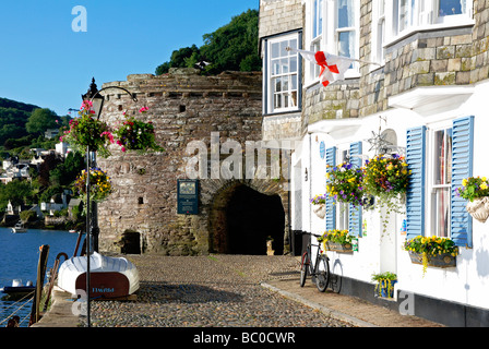 die historischen Bayards Cove am Dartmouth in Devon, Großbritannien Stockfoto