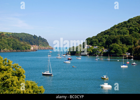 der Fluss Dart am Dartmouth in Devon, Großbritannien Stockfoto