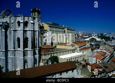 Carmo Kloster Convento da Ordem do Carmo, Kloster Unserer Lieben Frau auf dem Berg Karmel, der ehemaligen katholischen Kloster, Lissabon, Lissabon, Portugal Stockfoto