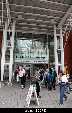 Außenseite des St. Martins-Markt auch bekannt als der Lappen Markt Teil der Stierkampfarena Birmingham uk Stockfoto