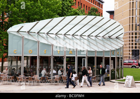 modernen Costa Coffee Café innerhalb brindley legen Birmingham uk Stockfoto