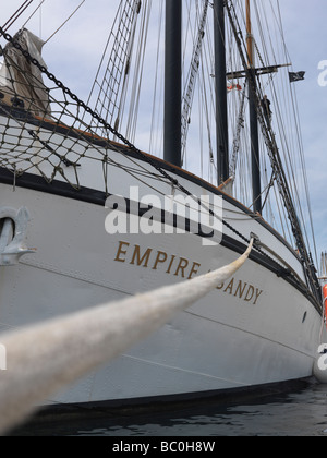 Großsegler Empire Sandy drei Mast Topsail Schooner im Hafen von Toronto Stockfoto