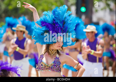 Santa Barbara, Kalifornien, USA - jährliche Sommer-Sonnenwende Parade 20. Juni 2009 Stockfoto