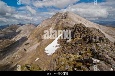 Ben Eighe, Torridon: Spidean Coire Nan Clach und Sgurr Ban Stockfoto