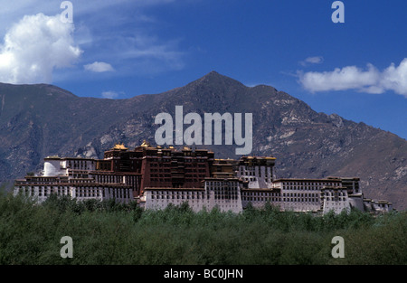 Potala-Palast nach Hause von der Dalai Lama Lhasa Tibet autonome Region Volksrepublik China Stockfoto