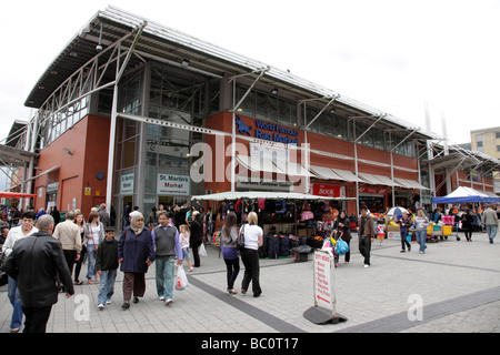 Außenseite des St. Martins-Markt auch bekannt als der Lappen Markt Teil der Stierkampfarena Birmingham uk Stockfoto