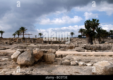 Tel Megiddo Ruinen Israel Stockfoto