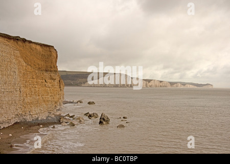 Die sieben Schwestern Kreidefelsen in East Sussex Stockfoto