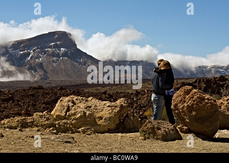 El Teide in der Nähe von Teneras, Spanien. Stockfoto