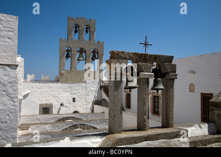 Hl. Johannes der Theologe Kloster Hora Patmos Griechenland Stockfoto