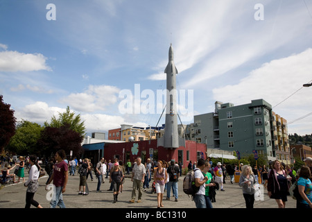 Fremont-Rakete nach der 21. jährlichen Summer Solstice Parade 20. Juni 2009. Stockfoto