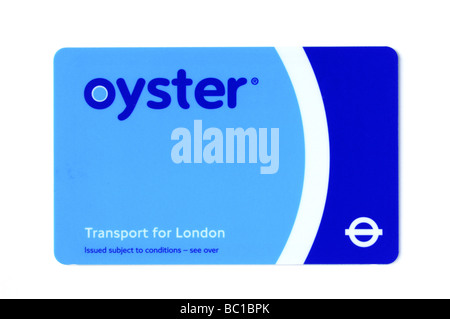 Visitor Oyster Card - verwendet für den öffentlichen Nahverkehr in London Stockfoto