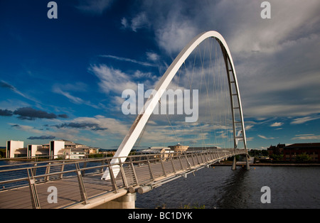 Infinity-Brücke Stockton on Tees geöffnet kann 2009 North East England Stockfoto