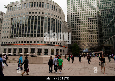 Canary Wharf Square Stockfoto