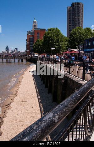 South Bank und der OXO Tower und des Königs Reach Tower Stockfoto