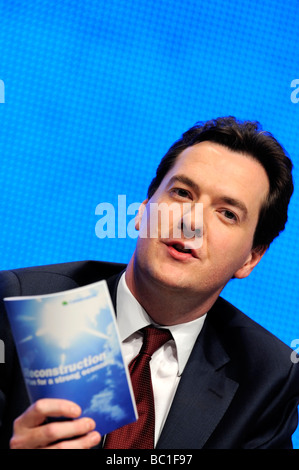 George Osborne MP, Kanzler des Finanzministeriums Stockfoto