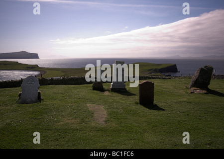 Friedhof, Ardmore Bay, Ardmore Punkt, Waternish Halbinsel, Isle Of Skye, innere Hebriden, West Coast of Scotland, UK Stockfoto