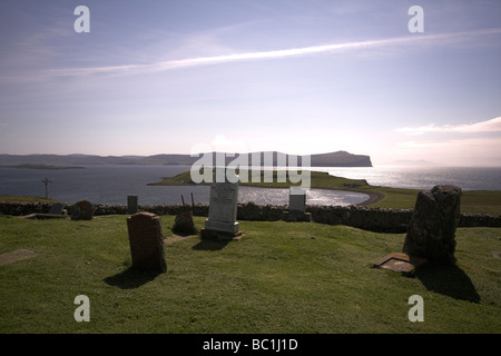 Friedhof, Ardmore Bay, Ardmore Punkt, Waternish Halbinsel, Isle Of Skye, innere Hebriden, West Coast of Scotland, UK Stockfoto