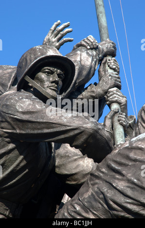 Iwo Jima Weltkrieg Statue Stockfoto