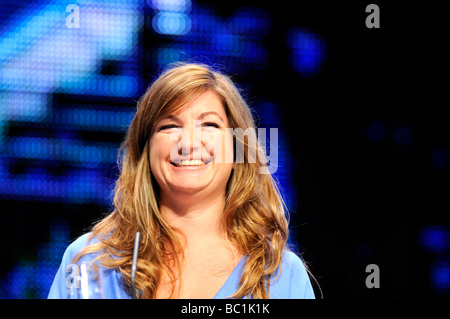 Karren Brady, Managing Director von Birmingham City Football Club, auf einem Parteitag der konservativen Stockfoto