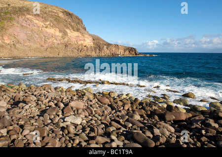 Sint Eustatius Felsenstrand Venus Stockfoto