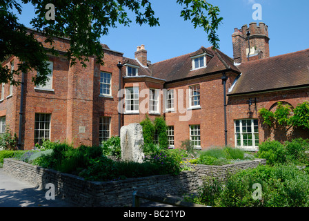 Abbey House die offizielle Residenz des Bürgermeisters von Winchester Winchester Hampshire England Stockfoto