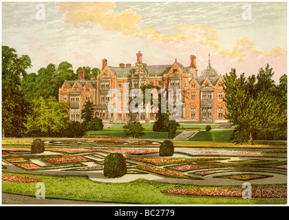 Sandringham, Norfolk, der Heimat des Prinzen von Wales, c 1880. Artist: Unbekannt Stockfoto