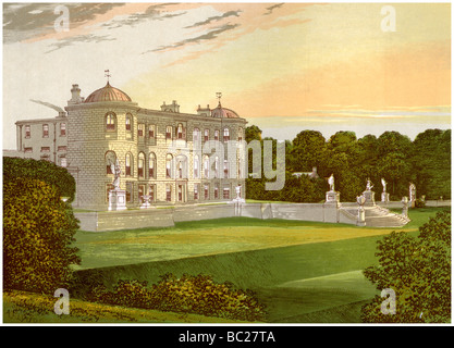 Powerscourt, County Wicklow, Irland, der Heimat der Viscount Powerscourt, c 1880. Artist: Unbekannt Stockfoto