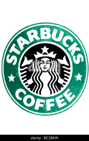 Nahaufnahme des Logos "Starbucks Coffee" Stockfoto