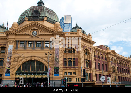 Bahnhof Flinders Street, Melbourne, Victoria, Australien Stockfoto