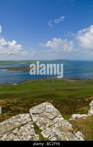 Dh Eynhallow Sound Eynhallow ROUSAY Orkney Island und Evie Orkney Westmainland Stockfoto